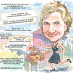 Isil Saatci caricature colour featured