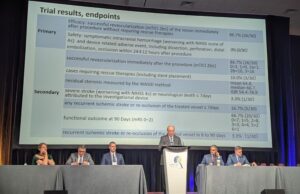 Novel stent achieves 86.7% rate of significant revascularisation in ICAD-related LVO stroke